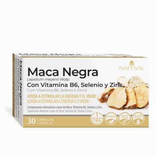 Natysal Maca Negra Vitamina B6 Selenio Zinc 30 Cápsulas