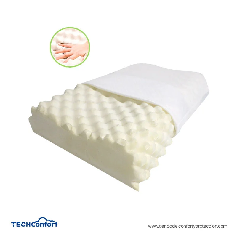 Almohada viscoelástica Memory Foam forma Cervical Puntas Masajeadoras