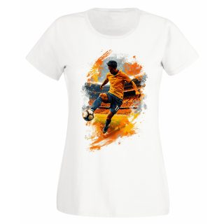 Camiseta Mujer Fútbol – Ink illustration art