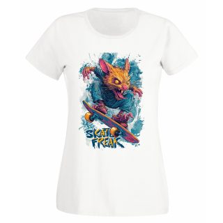 Camiseta Mujer Skater – Freak monster rat
