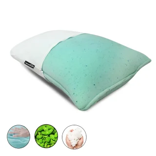 Almohada Memory Foam Extragrande (king) Microperla Gel Menta