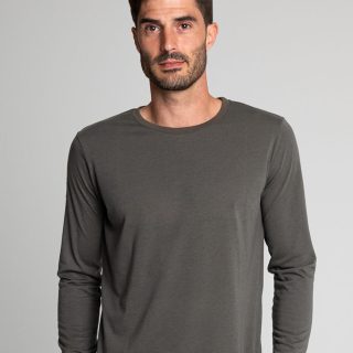 Camiseta antimosquitos de manga larga caqui/marino