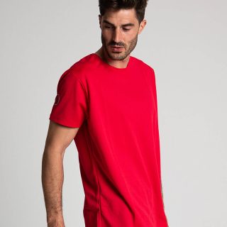 Camiseta antimosquitos de manga corta algodón roja