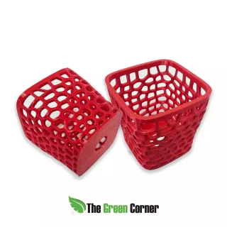 Maceta de PLA con Multiorificios Roja